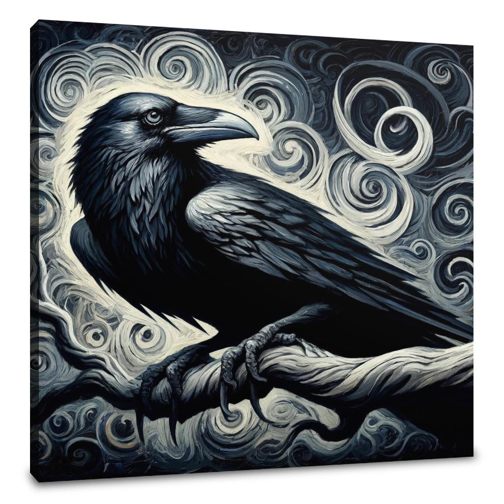 Gothic Raven Canvas