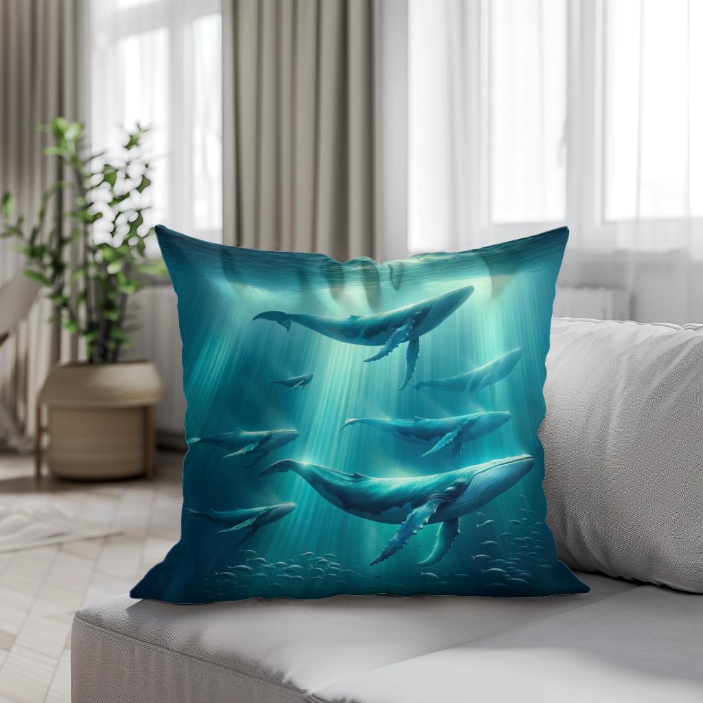 Ocean Ballet Cotton Cushion