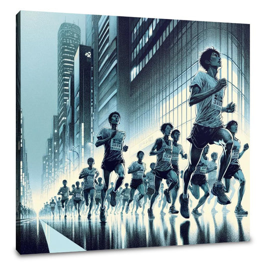 Midnight Marathon Canvas