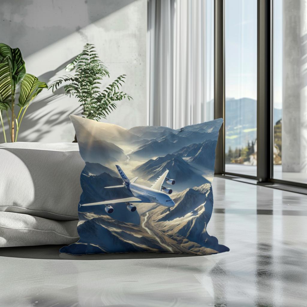 Mountain Majesty Flight Cotton Cushion