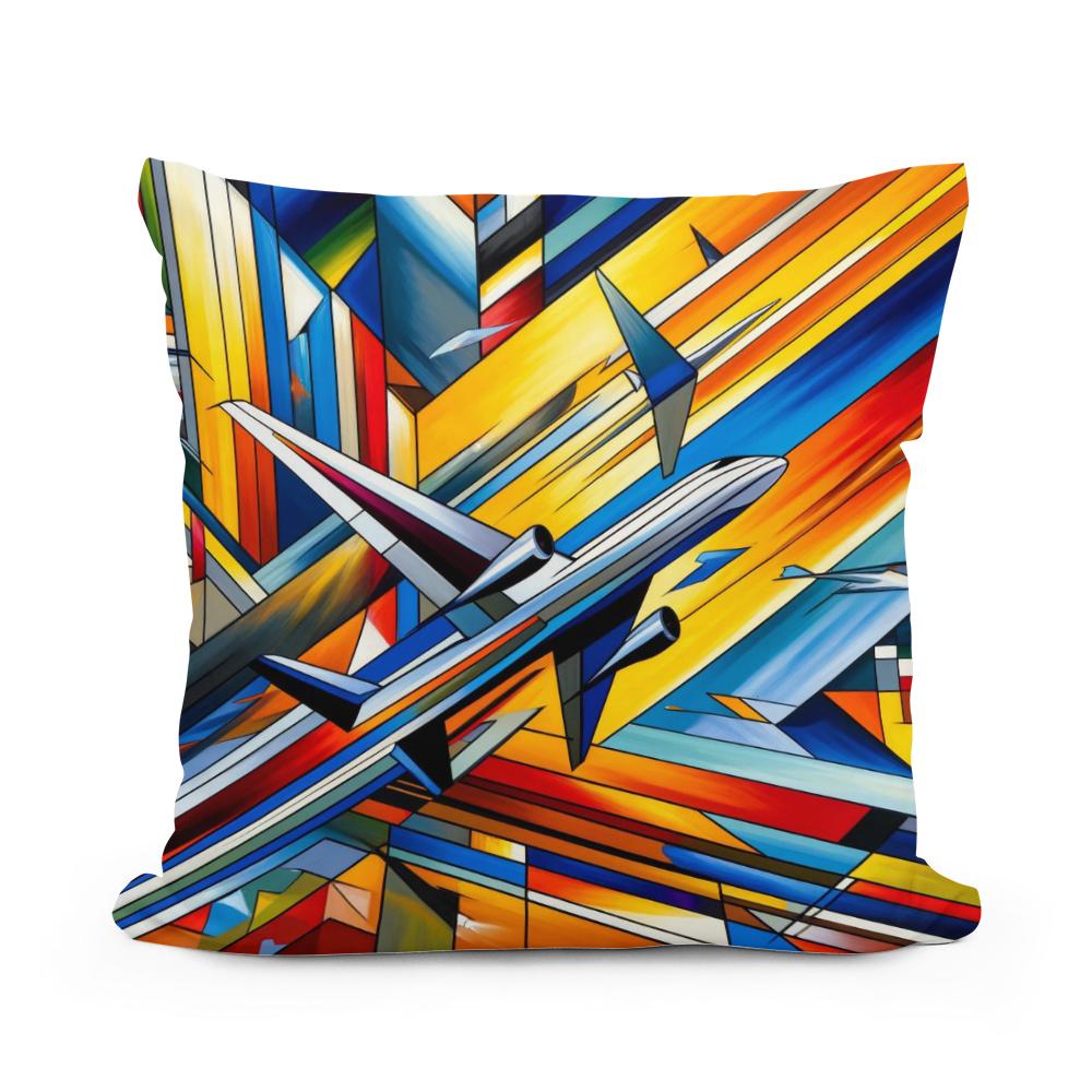 Abstract Altitudes Cotton Cushion