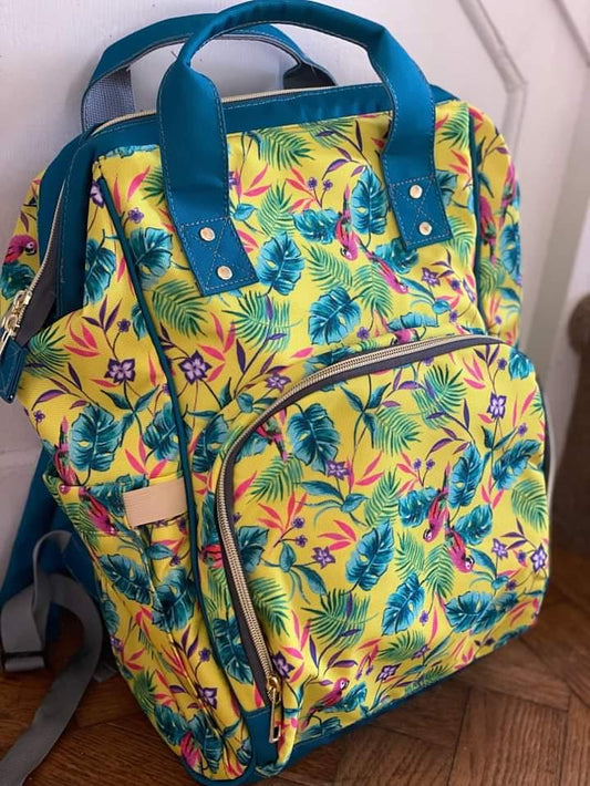 Yellow Baby Changing Bag Backpack - Pollywood