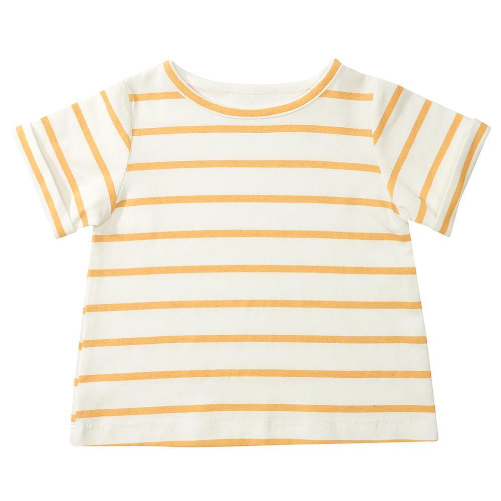 Yellow Breton Stripe Summer T-Shirt