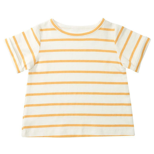 Yellow Breton Stripe Summer T-Shirt