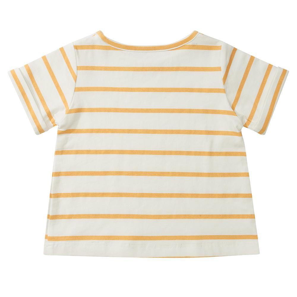 Yellow Breton Stripe Summer T-Shirt