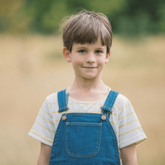 Yellow Breton Stripe Summer T-Shirt