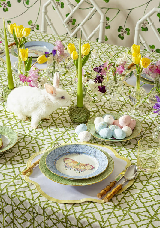 Yellow Trim Placemats - Set of 4