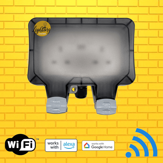 Smart WiFi Waterproof Outdoor Double UK Plug Socket + USB