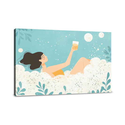 Lady in Foam Canvas