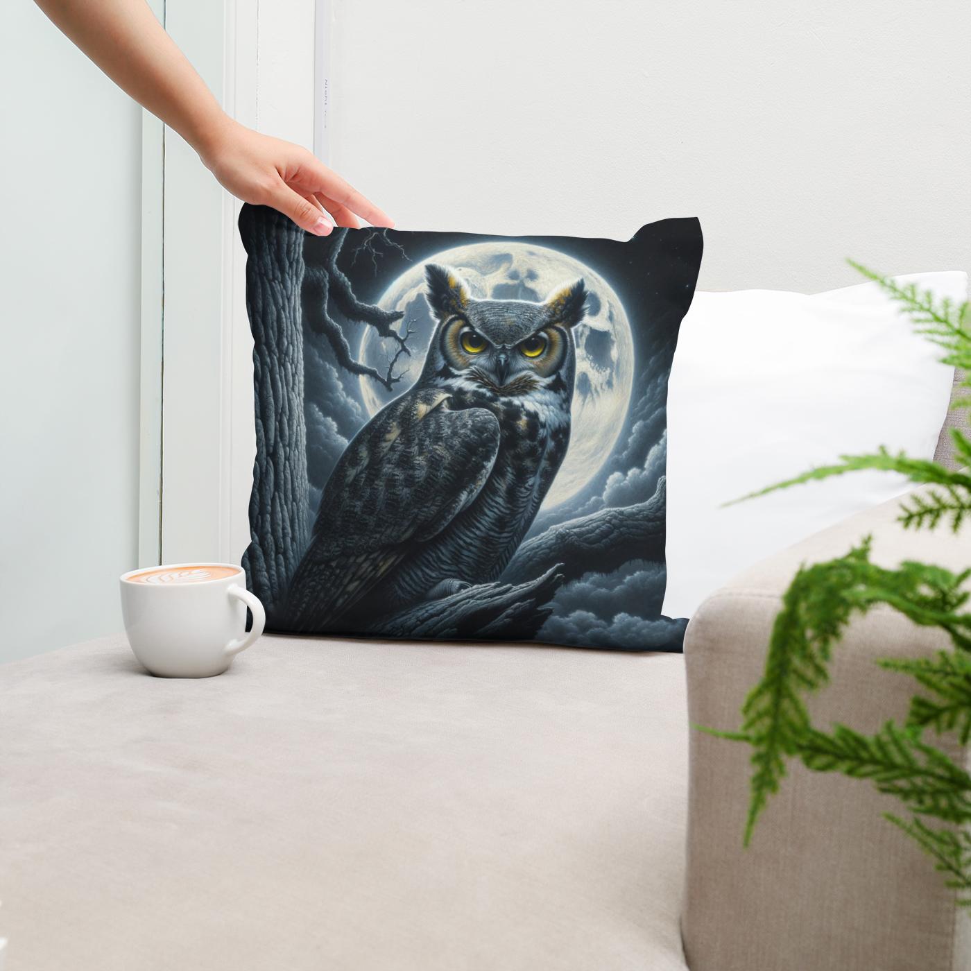 Midnight Gaze Cotton Cushion