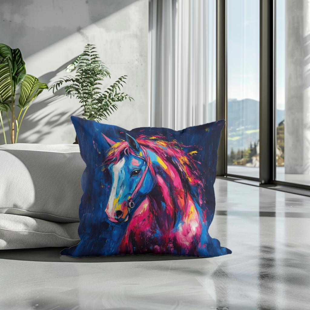 Electric Equine Cotton Cushion