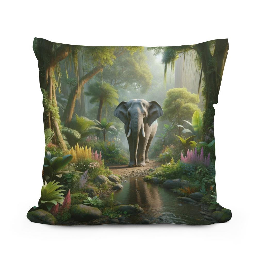 Serenity Jungle Cotton Cushion