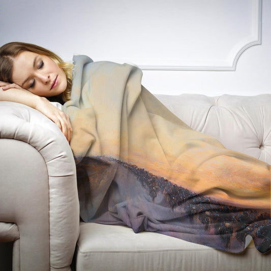 Sunset Biker Journey Blanket