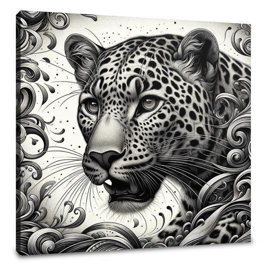 Leopard's Graceful Essence Canvas