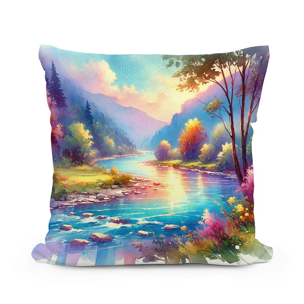 Magical River Cotton Cushion