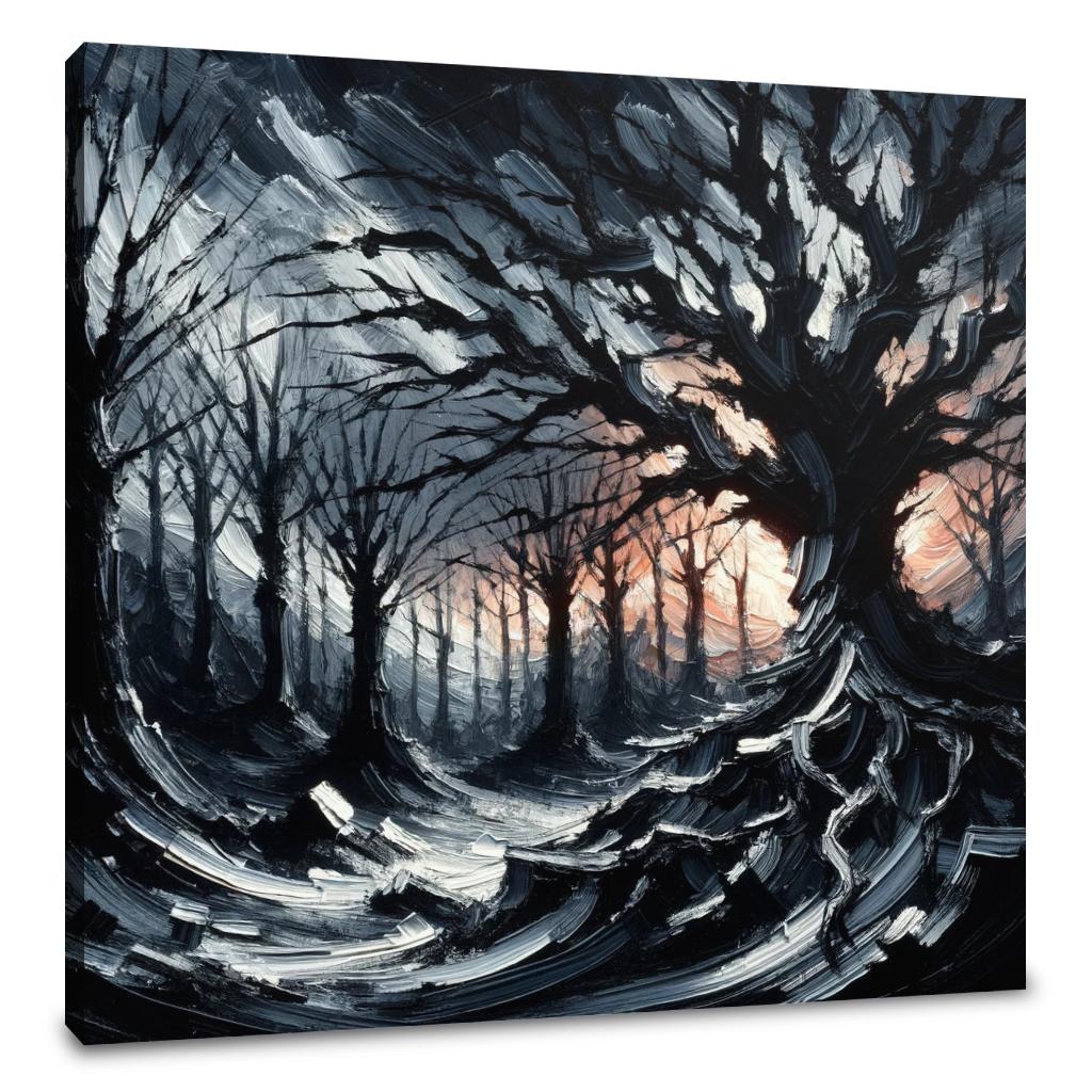 Gothic Twilight Forest Canvas