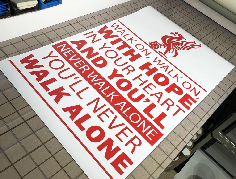 You'll Never Walk Alone Wall Sticker – Inspirational Football Wall Art
