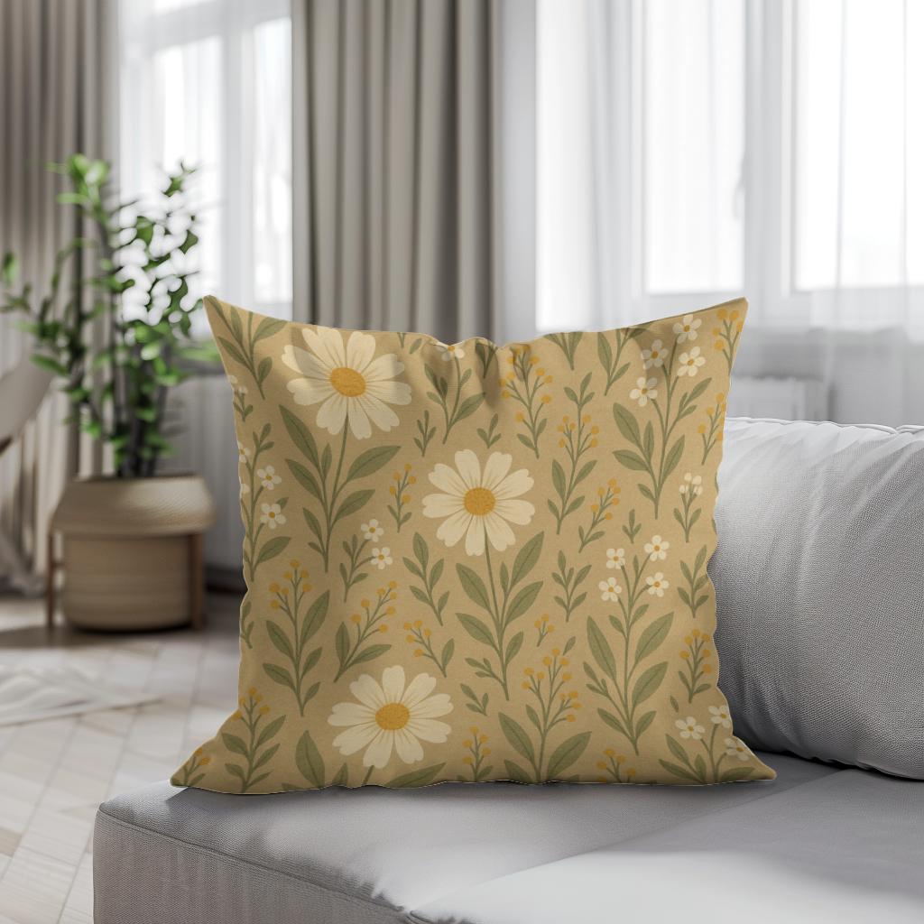 Meadow Whisper Cotton Cushion