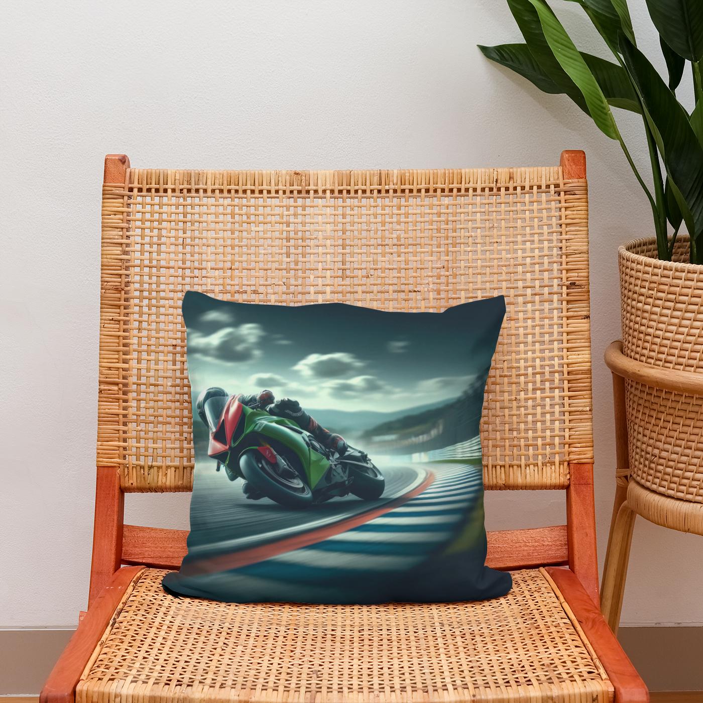 Racetrack Rush Cotton Cushion