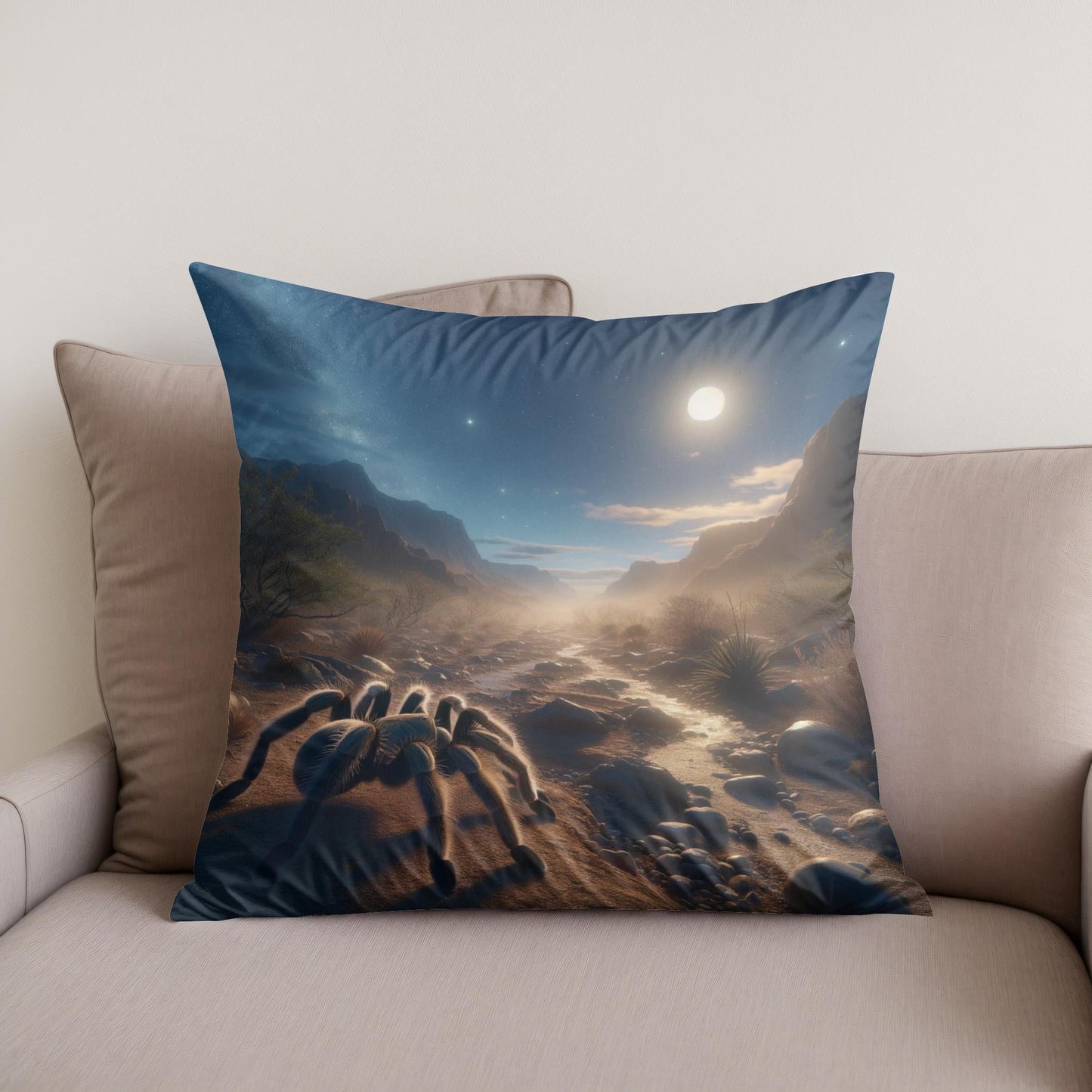 Moonlit Journey Cotton Cushion