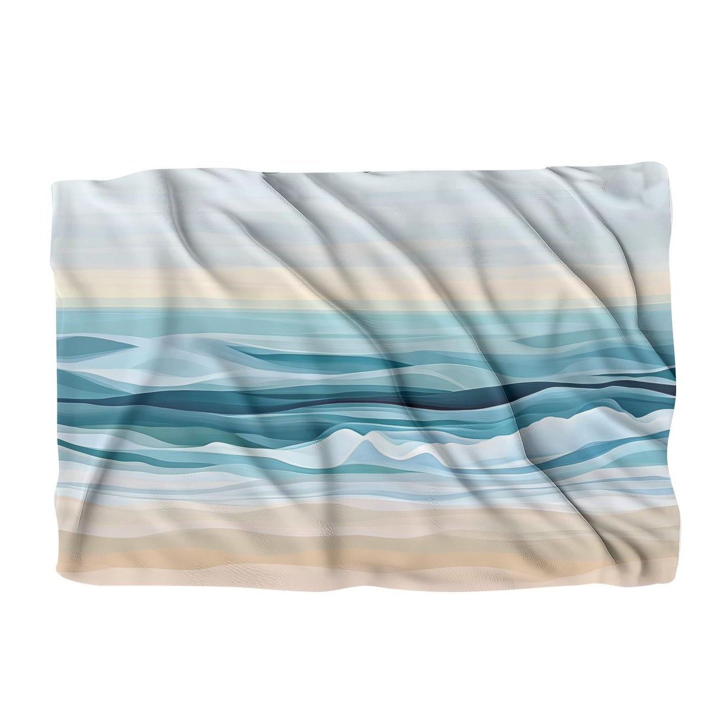 Tranquil Beach Waves Blanket