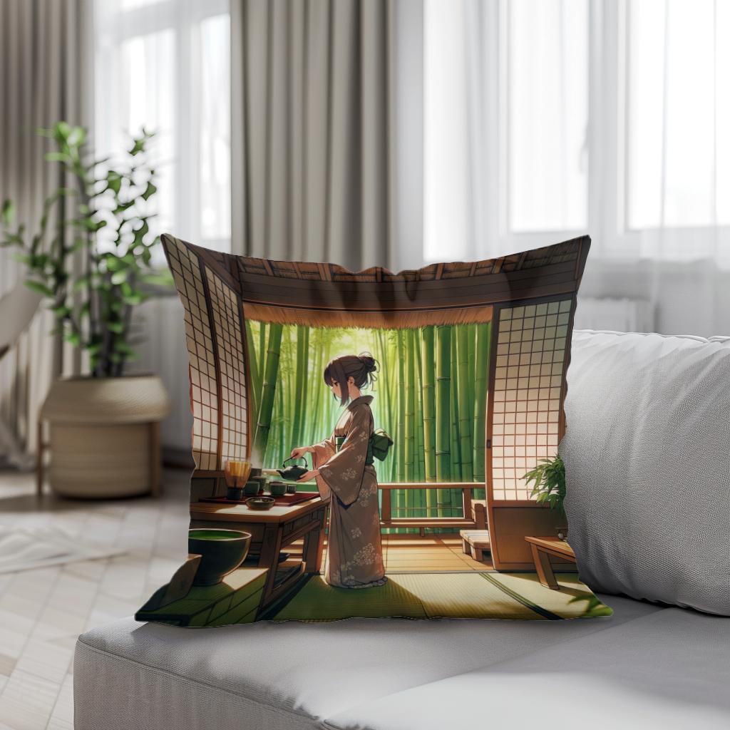 Matcha Moments Cotton Cushion