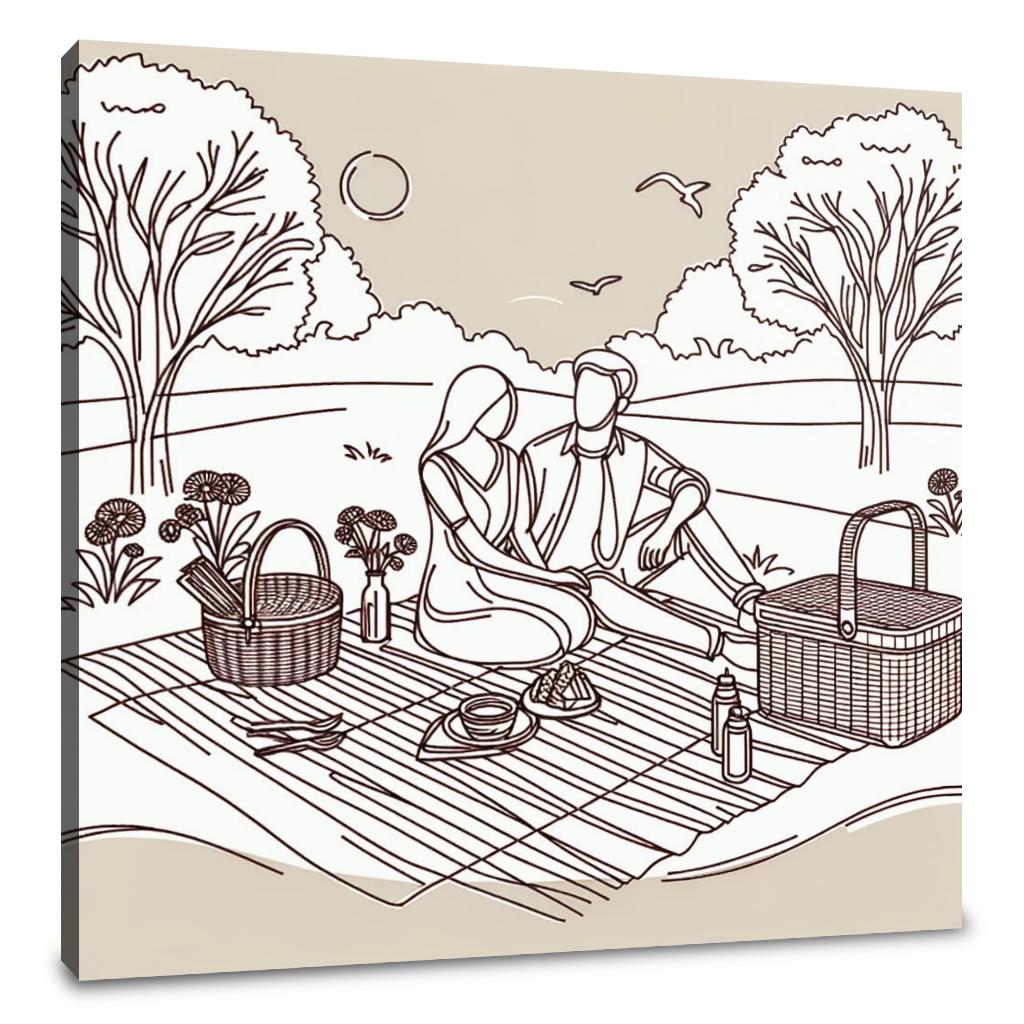 Picnic Moments Canvas