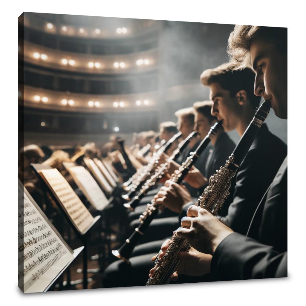 Orchestral Diagonals Canvas