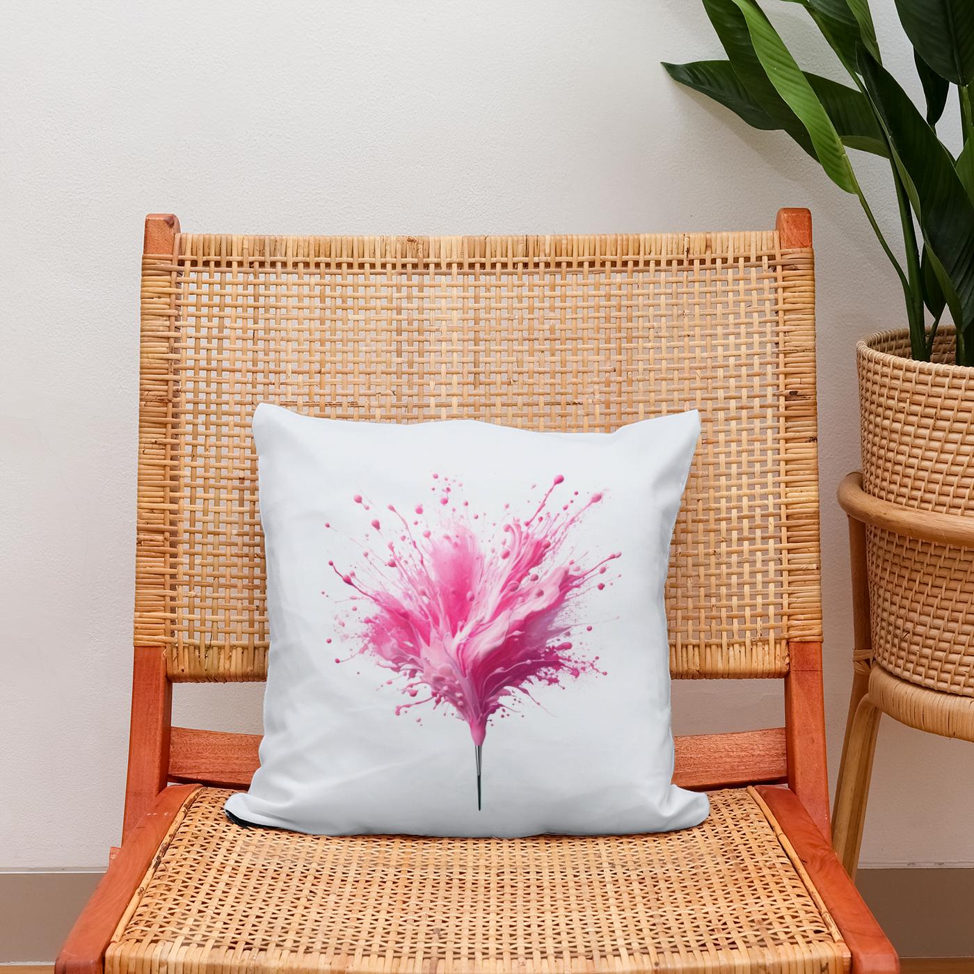 Pink Vibrance Cotton Cushion