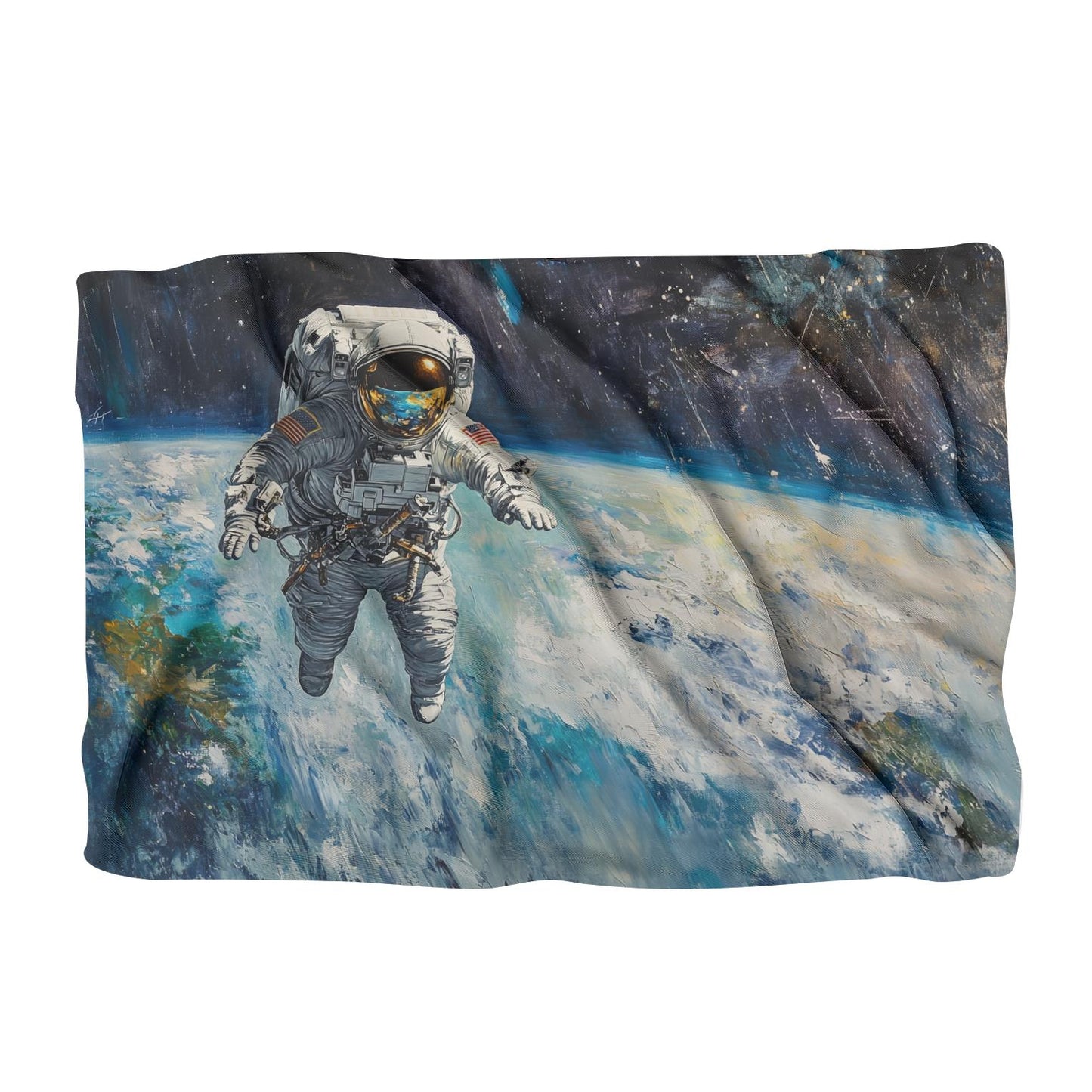 Astronaut's Earthly Reverie Blanket