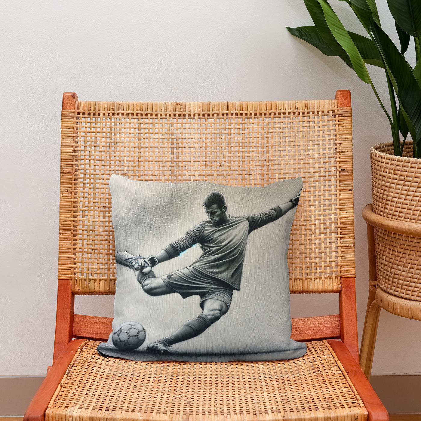 Kick-Off Sketch Cotton Cushion