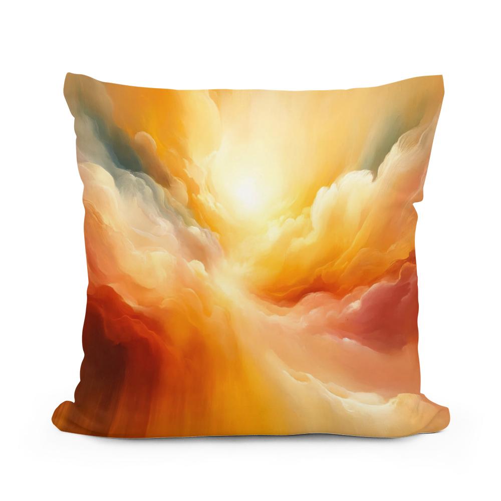 Sunlit Embrace Cotton Cushion