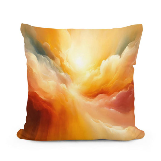 Sunlit Embrace Cotton Cushion