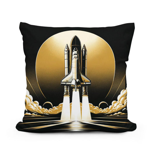 Golden Ascent Odyssey Cotton Cushion