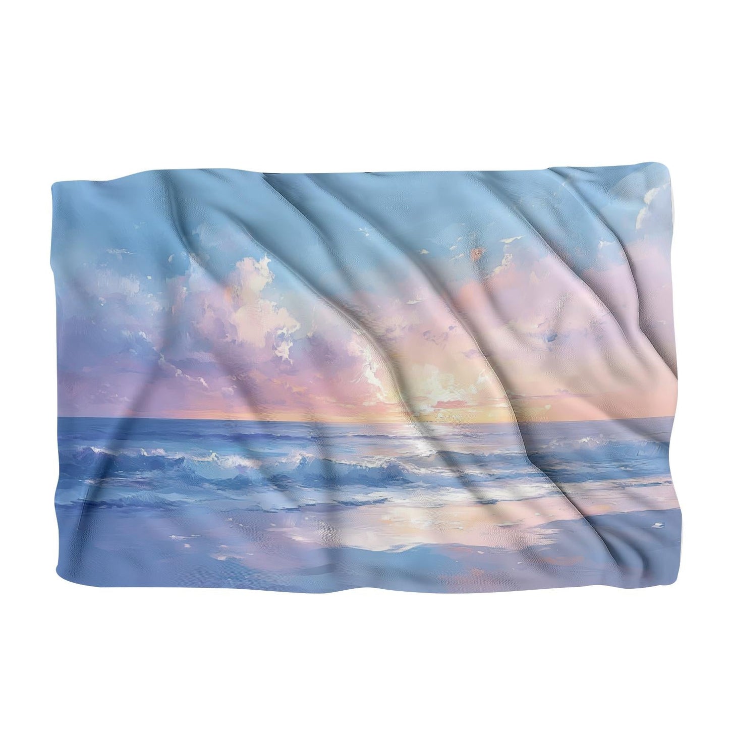 Melancholic Ocean Horizon Blanket
