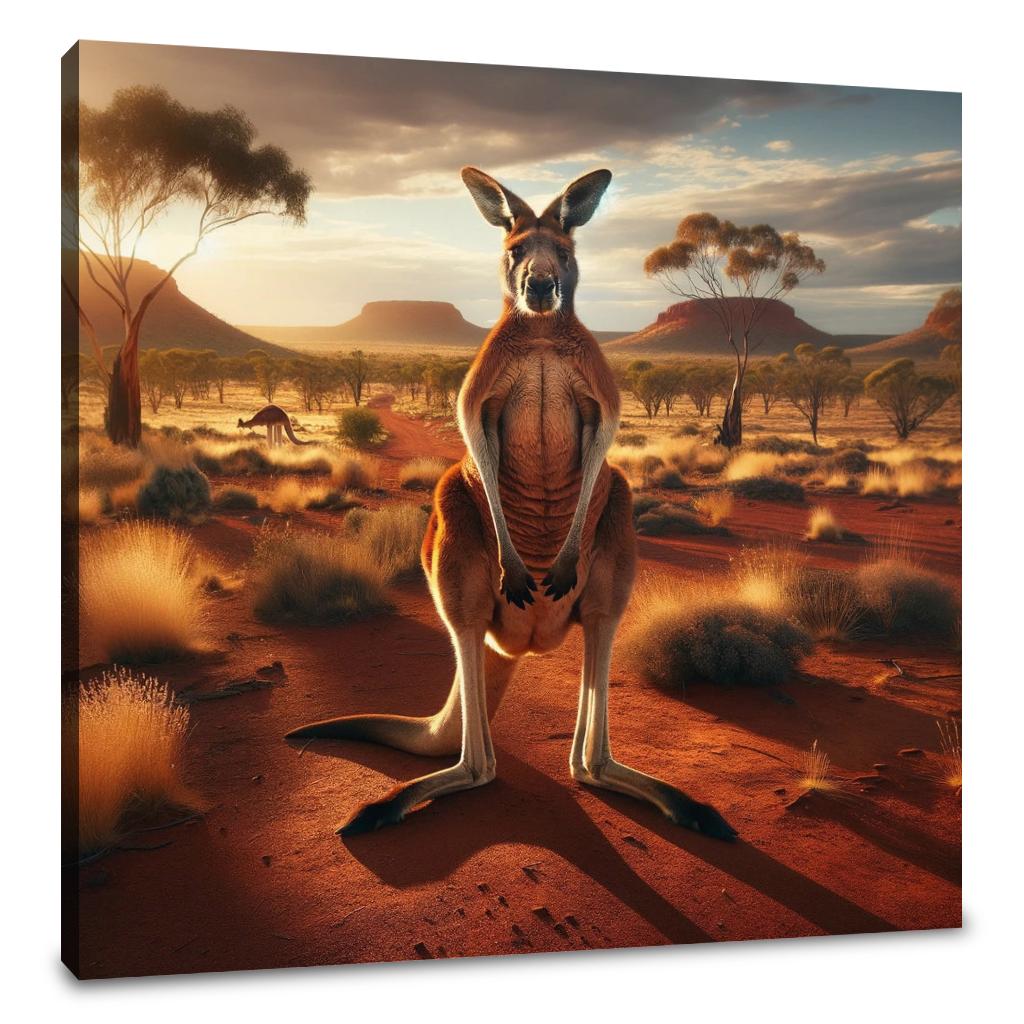 Outback Kangaroo Canvas