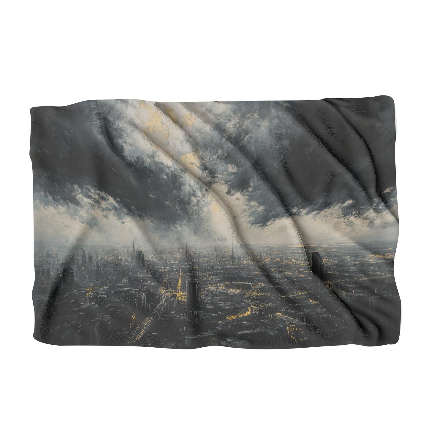 Shadowed Cityscape Blanket