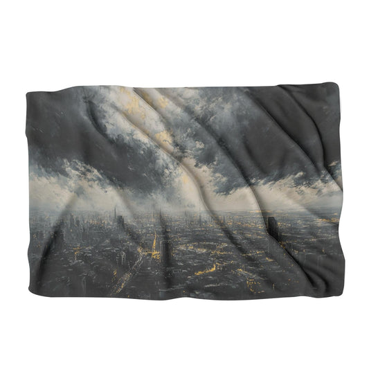Shadowed Cityscape Blanket