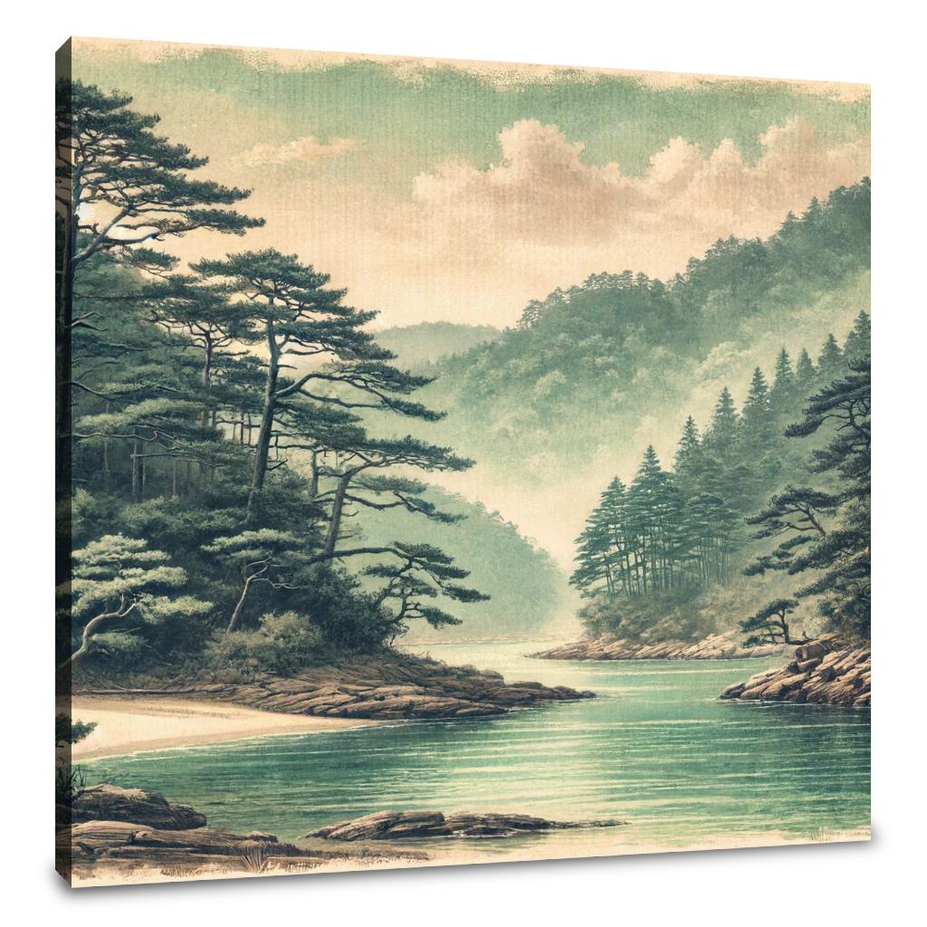 Pine Forest Serenity Canvas