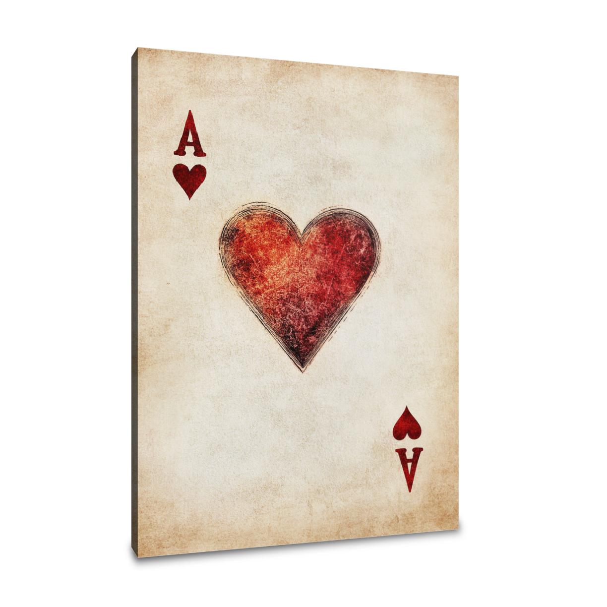 Ace of Hearts Canvas