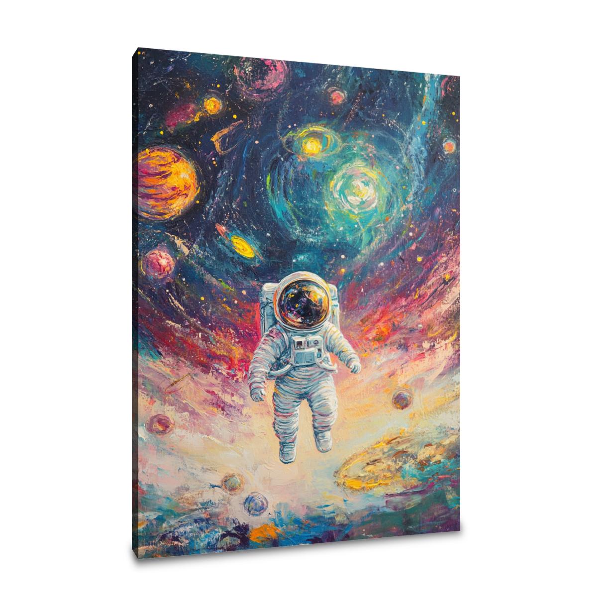 Celestial Dreaming Astronaut Canvas