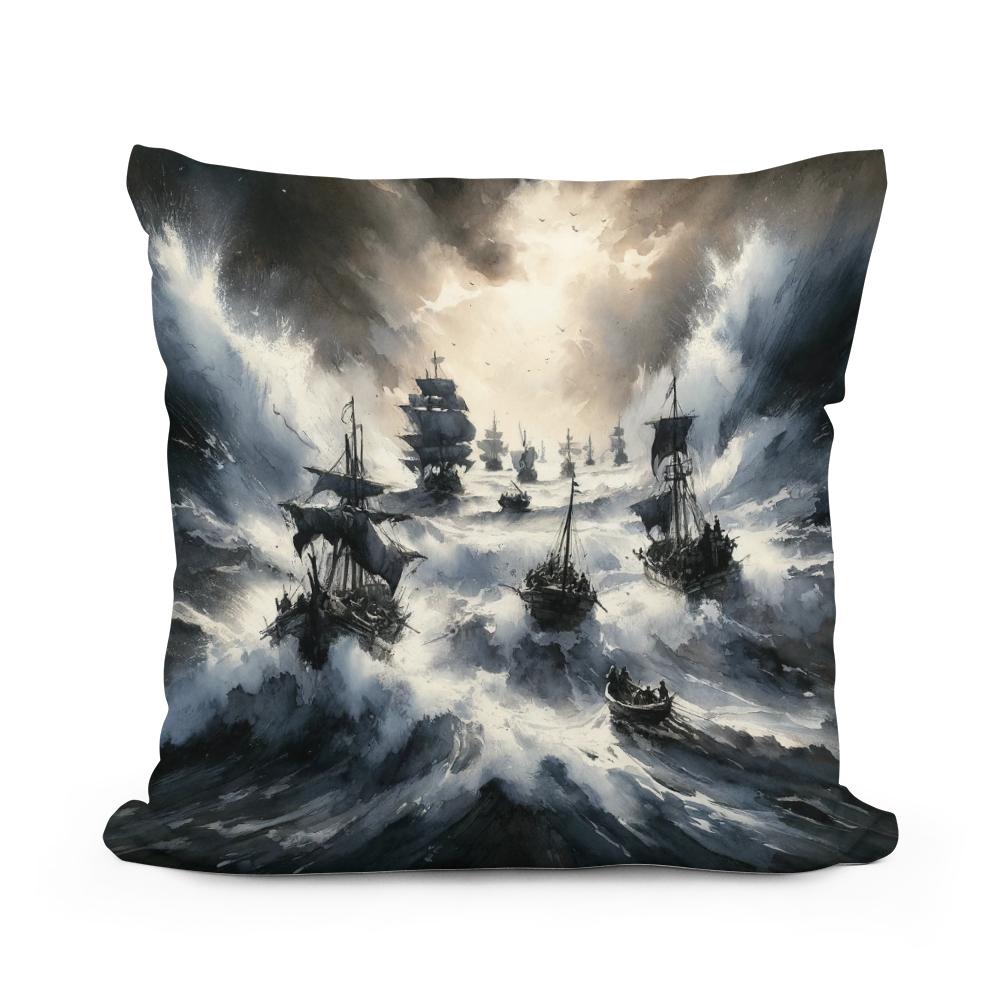 Tempest's Embrace Cotton Cushion