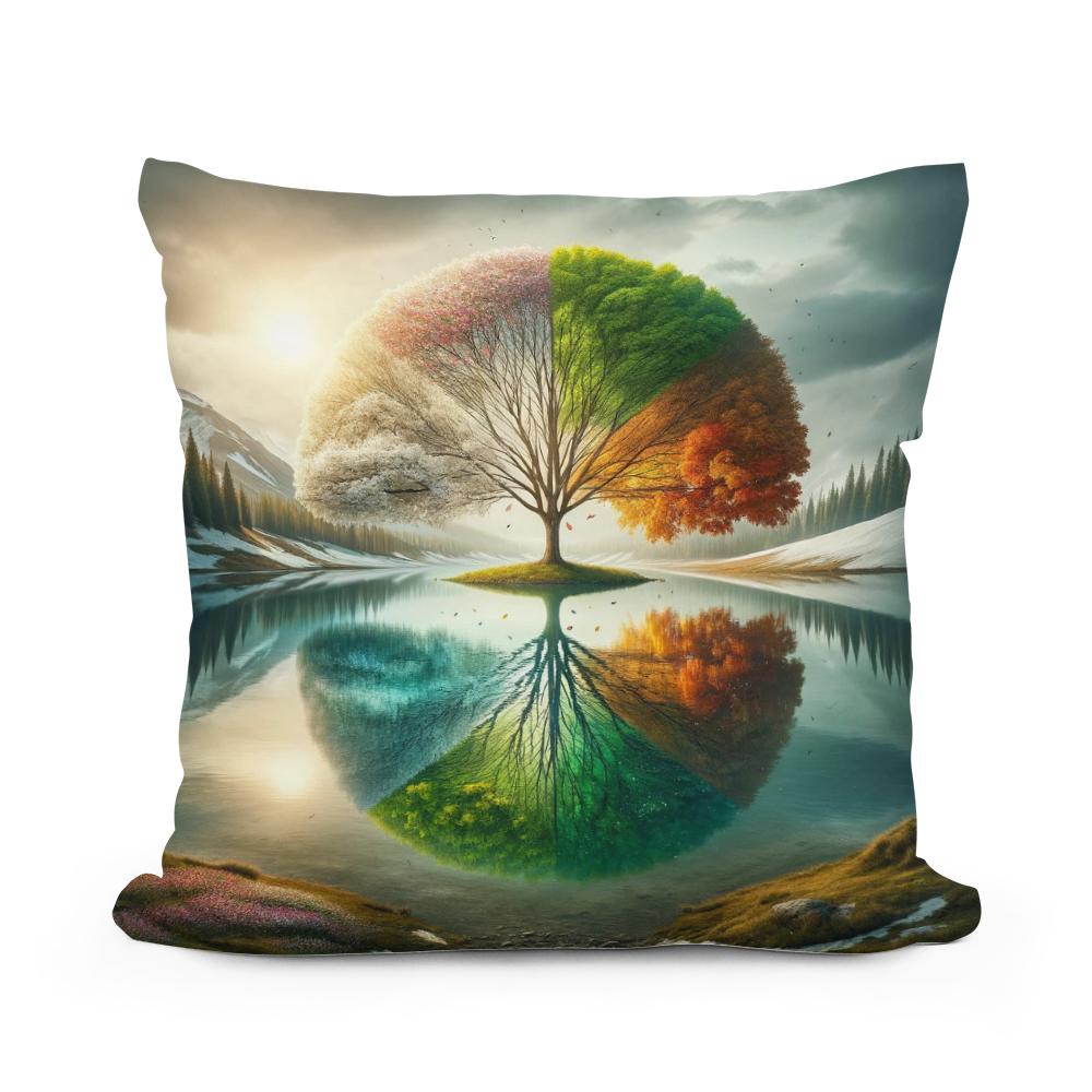 Seasonal Reflections Cotton Cushion