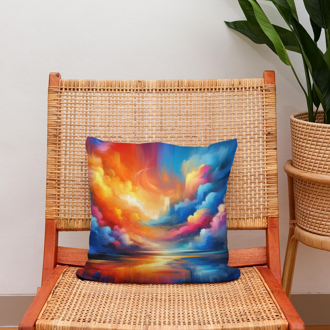 Calm Collision Cotton Cushion