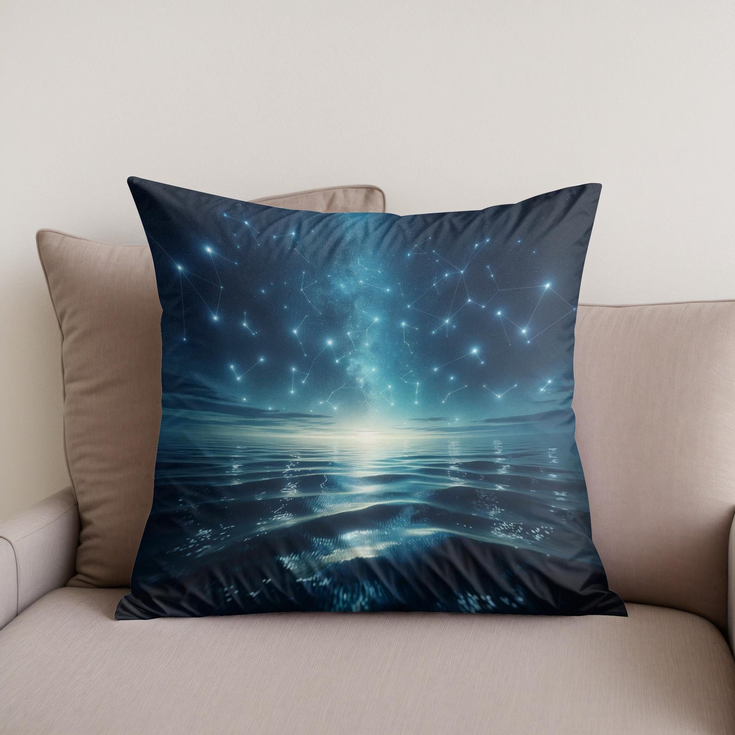 Nautical Starlight Cotton Cushion