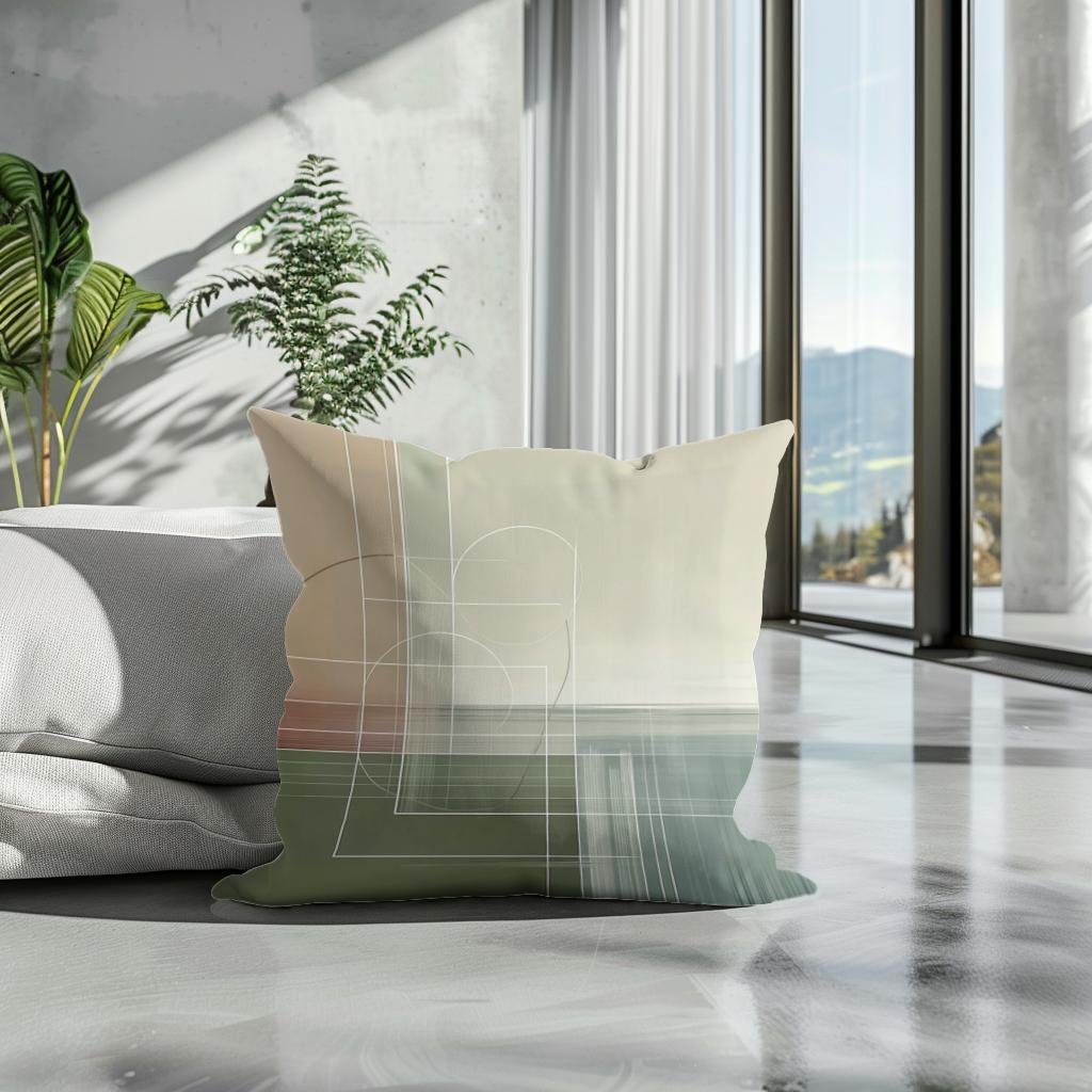 Harmony Lines Cotton Cushion