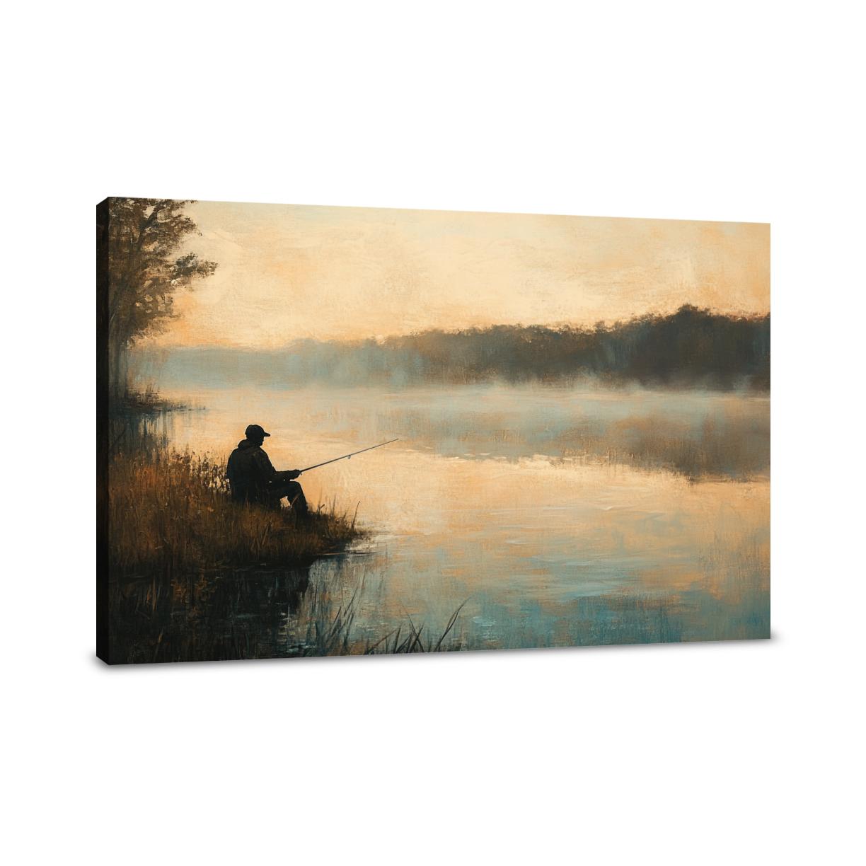 Angler's Dawn Canvas