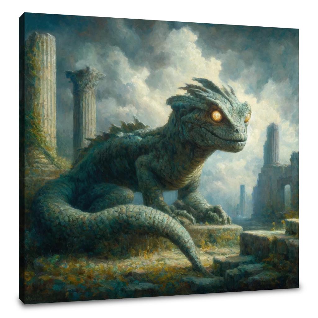 Forgotten Basilisk Ruins Canvas