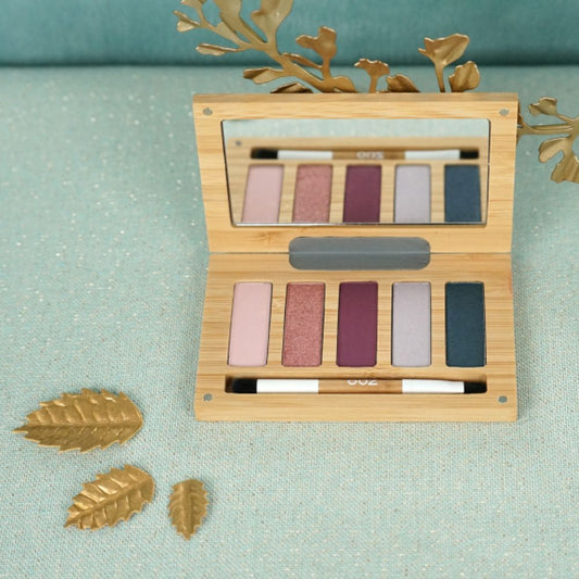 Zao Night & Roses Palette – Refillable Bamboo Eyeshadow Palette