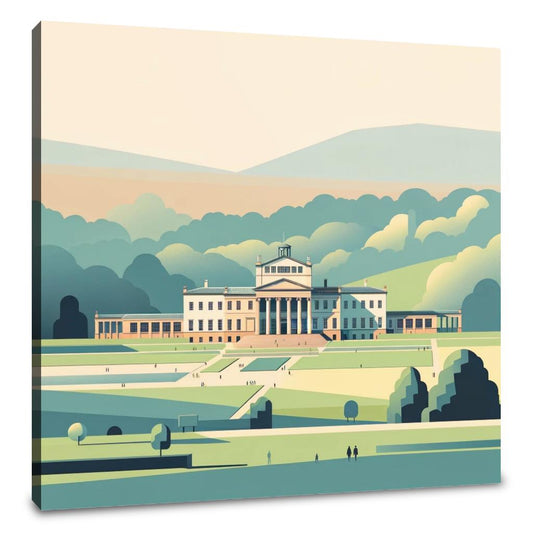 Manchester Heaton Park Serene Minimalism Canvas